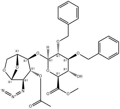 Methyl (2S,3S,4S,5S,6S)-6-{[(1S,2S,3S,4R,5R)-3-( acetyloxy)-4-azido-6,8-dioxabicyclo[3.2.1]oct-2-yl]Methyl}-4